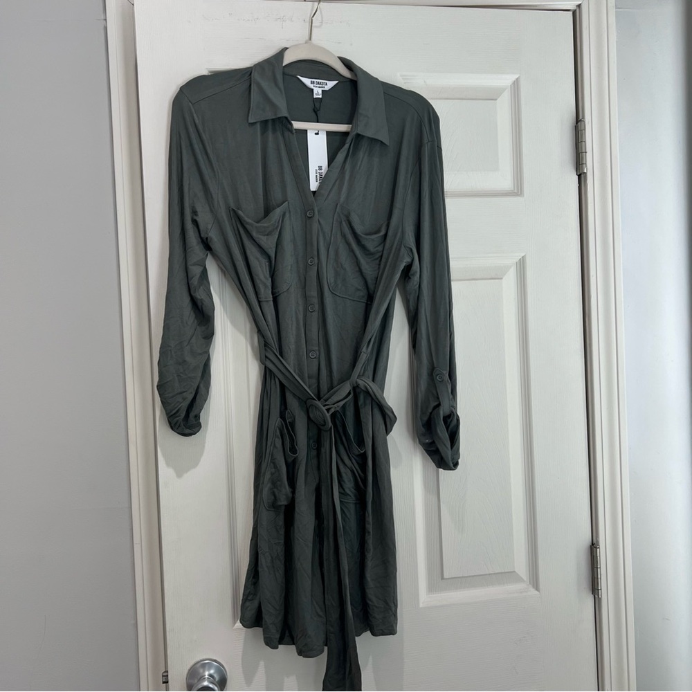 BB Dakota Belted Shirt Dress